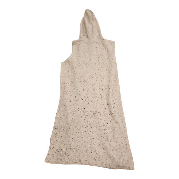 Verve Ami Small Sleeveless Beige Hooded Open Cardigan - Picture 6 of 8
